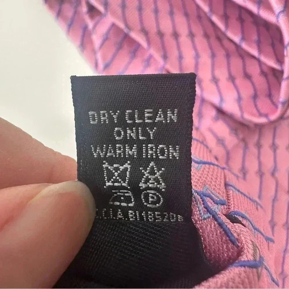 Men’s Neck Ties Lot Of 2 100% Silk‎ Made In Italy Villa Bolgheri Bocara Pink - Picture 9 of 11